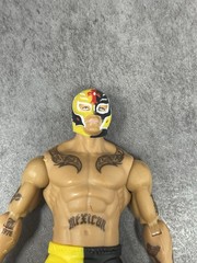 2010 WWE Rey Mysterio Mattel 6″ Wrestling Action Figure Yellow / Black