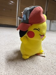 BANPRESTO Pokemon Plush Doll Movie I Choose You Satoshi Pikachu 12” NWT