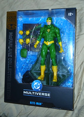 McFARLANE DC MULTIVERSE COLLECTOR EDITION # 43 KITE-MAN GOLD LABEL 7″ FIGURE