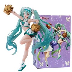 18cm Fashion Hatsune Miku Anime Figure Cheerleader Hatsune Miku Action Figures