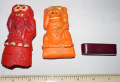VTG 1986 Mattel Mad Scientist Sammy Sneeze Oscar i-Rot Monster Figure w cap 80s