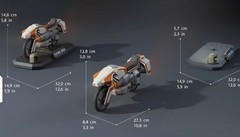 BATTLESTAR GALACTICA Colonial Flying Motorcyle 13″ 1/8 Custom 3d Model Kit