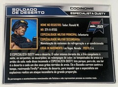 Lot of 3 GI JOE File Cards – Bazooka Firefly Dusty Portuguese Spanish 50th Anniv