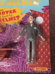 NEW SEALED IN PACKAGE PEE-WEE HERMAN WITH HIS FAMOUS SCOOTER AND FAVORITE HELMET