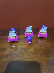 Disney DOORABLES CHESIRE CAT Let’s Go Road Trip vehicle with figure Lot of 3