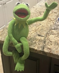 Applause Plush Kermit the Frog Poseable Jim Henson Muppets 19” Wire Arms & Legs