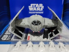 Star Wars Powered by Transformers Takara Tomy 01 Tie Advanced x1 First Edition