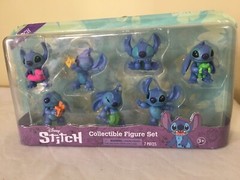 New Disney Stitch Collectible Figure Set 7 pcs Kids Toys for Ages 3 and up