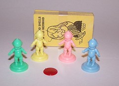 Kewpie Doll Board Game Parker Brothers Vintage 1963 missing shells