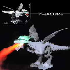Interactive Spray Dinosaur Toy – Bionic Walking, Light & Sound Effects for Kids