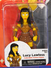 SIMPSONS 25 GREATEST GUEST STARS LUCY LAWLESS XENA FIGURE NECA SERIES 2