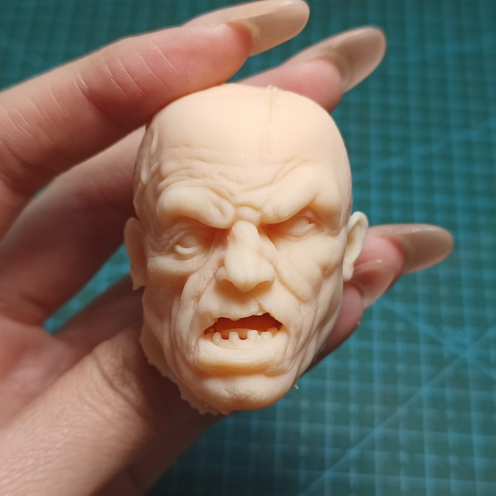 1:6 Unpainted Head Sculpt Killer Jason Man Fit 12″ Male Action Figure Body