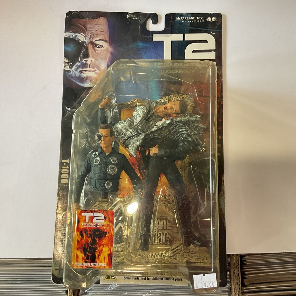 McFarlane Movie Maniacs T2 Terminator 2 Judgment Day T-1000 Figure Sealed