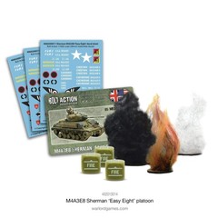 Warlord Games Bolt Action WWII M4A3E8 Sherman Easy Eight Platoon Tank 1:56 Milit