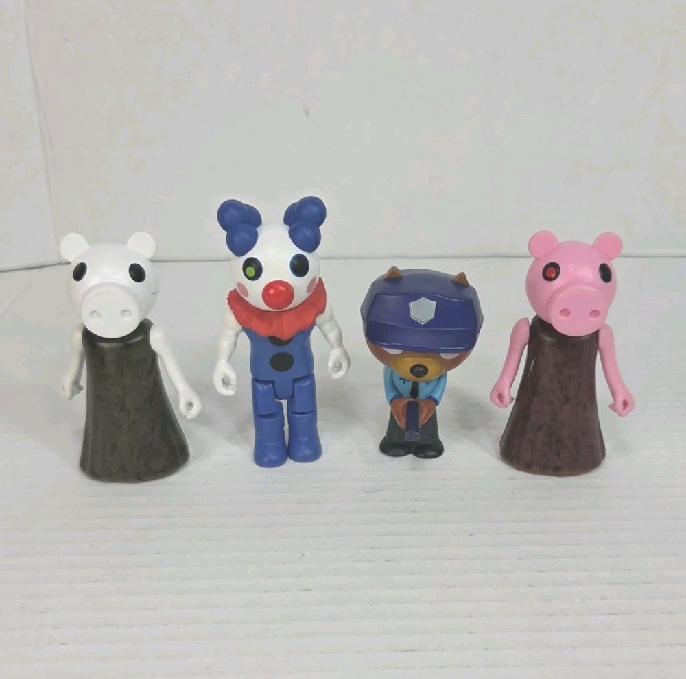 Roblox Piggy Figure Lot Clowny Piggy Willow 3.5″ Figures Officer Doggy Mini Fig