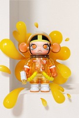 POP MART MEGA Space Molly 100% Orange Juice Series Confirmed Blind Box Figure