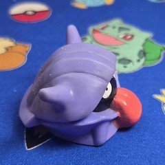 Pokemon Shellder Red Figure Finger Puppet 1996 Nintendo Bandai Vintage Japan USA
