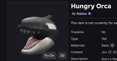 R0BLOX Toy Code – Hungry Orca | With Special Effect