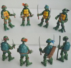 Wonder 4 PCS NECA Teenage Mutant Ninja Turtles Color Headband Figures Toys