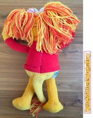VTG 1985 Fraggle Rock Red 14in Plush Toy Doll Jim Henson Hasbro Softies