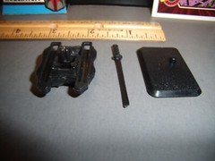 GI Joe Vintage 1998 VYPRA (V1), Lot “A”, SWORD, BACKPACK, & STAND, Hasbro 1:18