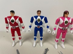 VINTAGE 1993 BANDAI MIGHTY MORPHIN POWER RANGERS AUTO MORPH ACTION FIGURES FLIP