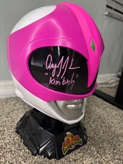 Power Rangers Lightning Collection Pink Ranger Helment Signed Amy Jo Johnson
