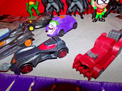 Batman Assorted Random Lot of Fastfood Batmobiles & Batman Figures Joker & More