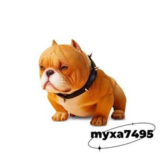 Realistic Bully Dog Model Puppy Animal Ornament Figurine Statue Resin Toy Gift