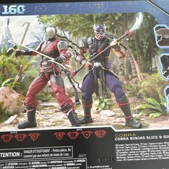 G.I. Joe Classified #160 Ninja Force Cobra Ninjas SLICE & DICE 6″ Figures NEW