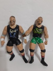 WWE Jakks BCA 9 Figure Lot Austin HBK Farooq Headbangers Crush Mark Henry Kama