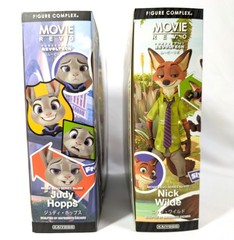 Kaiyodo Movie Revo Zootopia Judy Hopps & Nick Wilde Set Figure Complex Revoltech