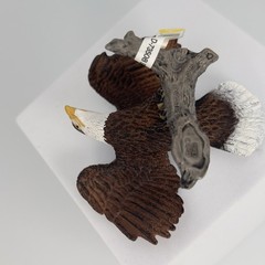 Schleich Bald Eagle Wings Spread On Branch 14780 Wildlife Realistic Bird Animal