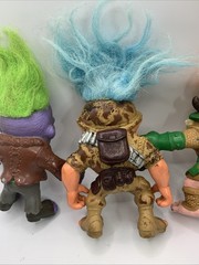 Battle Trolls lot of 3 Hasbro 1992 Battle trolls Military Frankenstein Viking