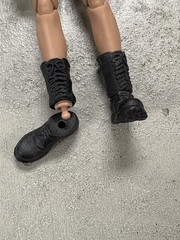 SU-MBT-BLK-V2: 1/12 Black Military Boots for Nota NT-01, NT-02, NT-02W base body
