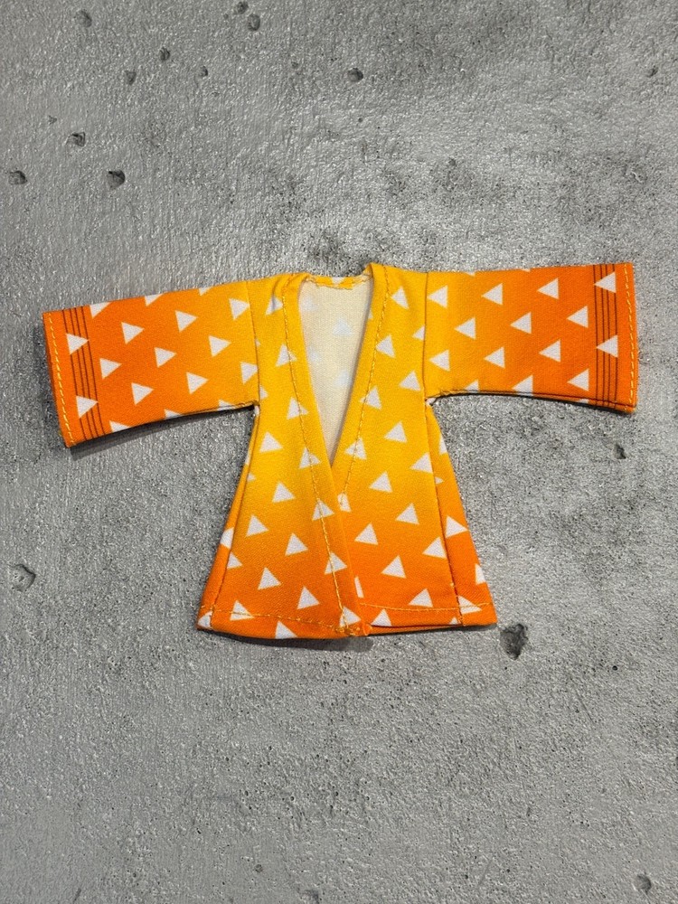 WG-R-ZEN: 1/12 wired yellow fabric robe for SHF ‌Demon Slayer Agatsuma Zenitsu