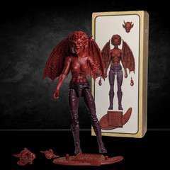 Vitruvian H.A.C.K.S. Fantasy Character Blanks Hellfire Red Female Demon 1:18