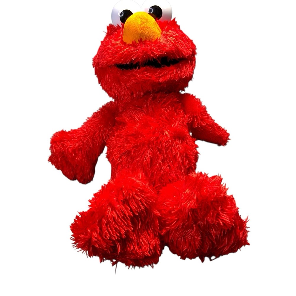 14 in Sesame Street Red Muppet Tickle Me Elmo Hasbro Laughs & Talks Works Plush