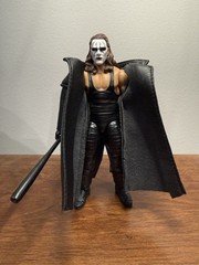 WWE Custom Sting Crow Main Event Elite AEW Bat and Toybiz Coat WCW NWO Mattel