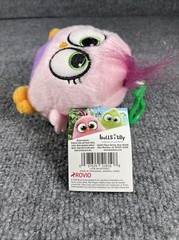 ✨Angry Birds Hatchlings Hanger Clip Bulls i Toy Rovio Zoe-Pink-Plush 4.5” w Tag✨