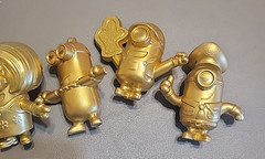 Despicable Me Minions Lot Gold Figures Golden McDonalds