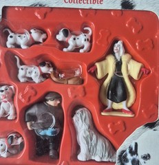 Disney 101 Dalmatians NEW SEALED Play Figurines Cruella de Vil Jasper & Puppies
