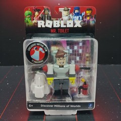 2021 Release Roblox Mr. Toilet 3” Core Figure w/ Virtual Code Damaged Box