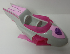 PAW Patrol Mighty Pups Charged Up SKYE Pink Deluxe Vehicle Light Sound Jet Plane