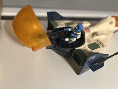 GI JOE 1987 Battle Force 2000 Vector Jet w/ Pilot Maverick