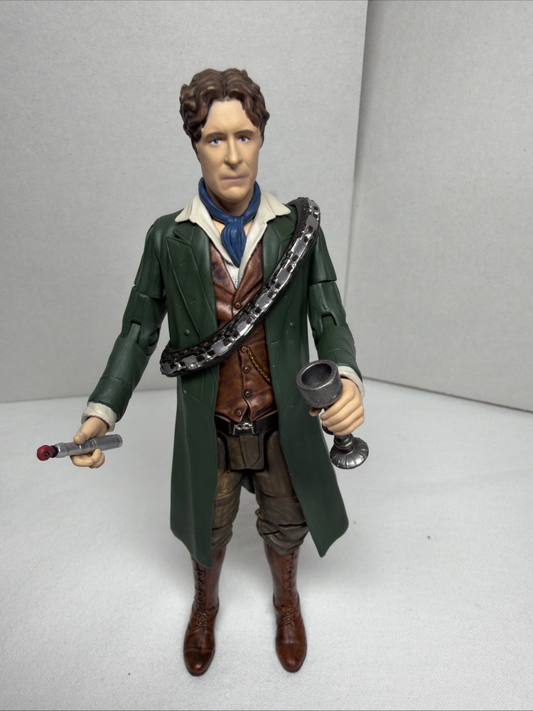 Dr. Who The 8th Doctor Figure “Night of the Dr. with Bandolier, Chalice & Sonic