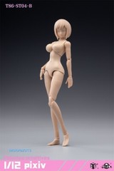 86TOYS 1/12 T86-ST04-B Suntan Super Large Bust 6″ Female Action Figure Head Body
