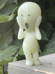 Smiski Secret Rare “The Scream” Series 1 Glow in the Dark Figure Authentic