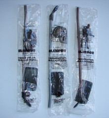 3 Diff 7-11 TERMINATOR SALVATION 2009 Slurpee Spoon Straw w/ Detachable Figures