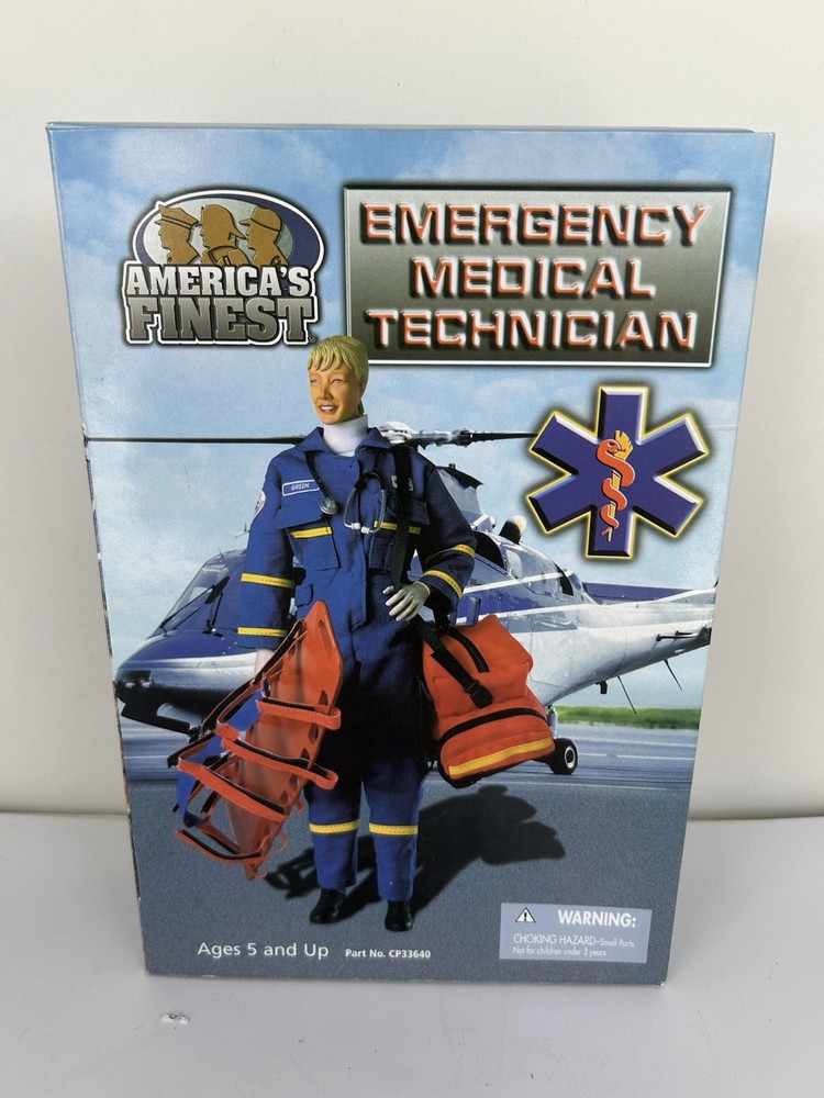 21st Century Toys America’s Finest EMT Emergency Medical Technician 12″ NIB